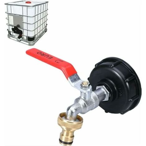 Tankhahn – Messing Und Pp – 60-mm-gewinde – Für Regenwassernutzung – Tankadapter – 1 Stück