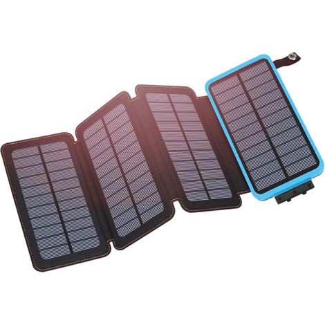 Solarladegerät – 25000 Mah Externer Akku – 4 Integrierte Solarzellen – Für Outdoor-aktivitäten – 1 Stück