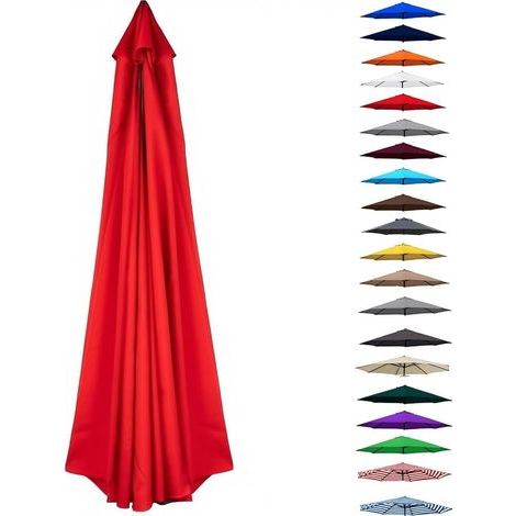 Ersatzdach Für Sonnenschirme (200–400 Cm Durchmesser) Mit 6/8 Streben, Ersatz-staubschutzhülle, Ersatzdach Für Sonnenschirme Im Außenbereich (terrasse, Strand, Markt), Farbecht, Bodenschutz