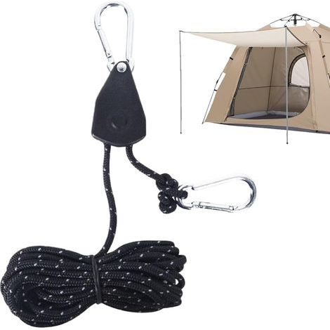 Windfestes Seil, Sehr Starkes Abspannseil, Robustes Und Langlebiges Nylonseil, Für Outdoor-camping, Zum Sichern Von Zelten, Booten Und Autos, Hochbelastbares Seil Mit Verschlüssen.