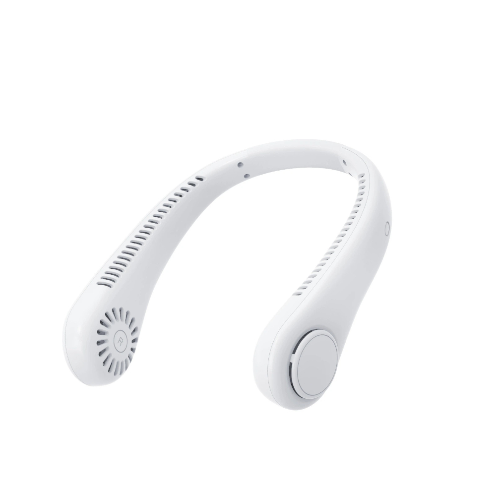 Leistungsstarker Usb-nackenventilator, Tragbarer, Geräuschloser, Turbinenförmiger Nackenventilator Ohne Rotorblätter, Freihändiger Persönlicher Ventilator, 360°-rundumluftstrom, 3-16 Stunden Akkulaufz