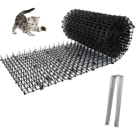 200 X 28 Cm Anti-katzen-spikematte Mit Spikes, Außenbarriere, Leistungsstarke Katzenabwehrmatte