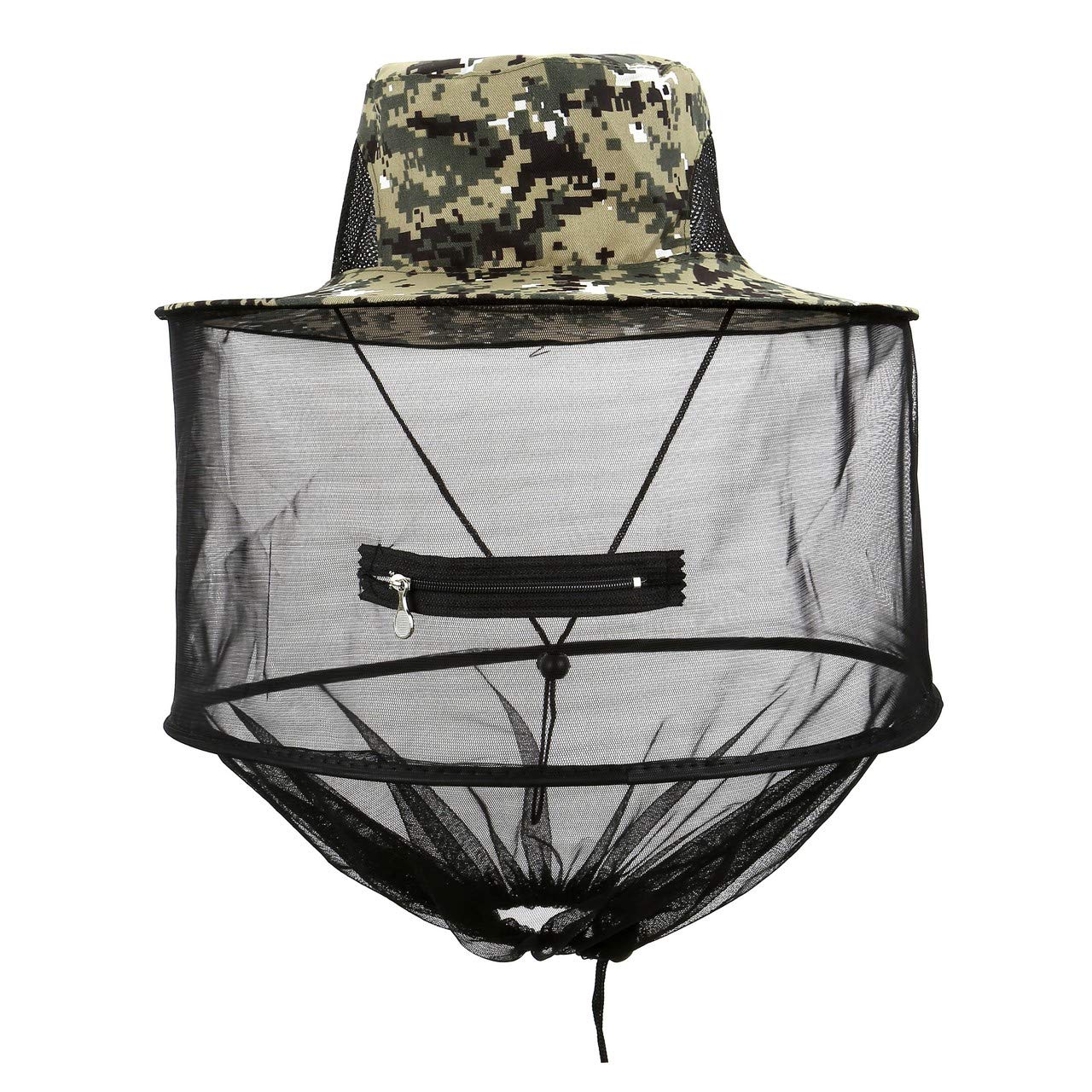 Mückenabweisende Kopfbedeckung, Mückenabweisender Sonnenhut, Fischerhut Mit Moskitonetz, Unisex, Geeignet Für Gartenarbeit Im Freien, Dschungelfischen Und Als Schutzmaske.