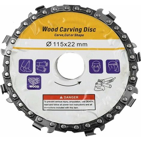Kettensägenscheibe – 115 Mm – Für Holzschleifer Und Kettensägen – 8 Zähne – 22 Mm Aufnahme – 5 Mm Dick – 1 Stück