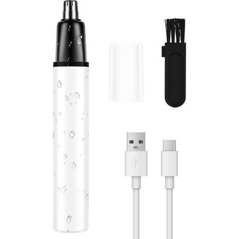 Nasen- Und Ohrhaartrimmer, Usb-wiederaufladbar, Schmerzfrei, Batteriebetrieben, Leicht Zu Reinigen, Wasserdicht, Für Männer Und Frauen