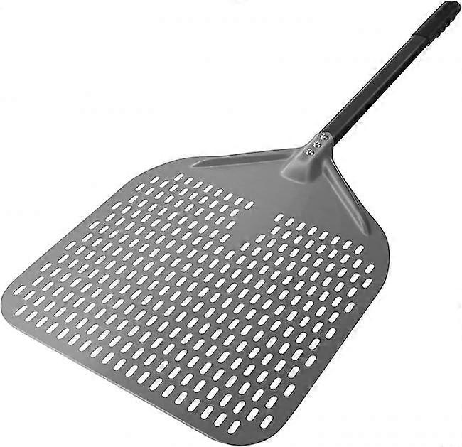 14-zoll-pizzaschaufel Mit Lochung Und Langem Griff, Harteloxiertes Aluminium, Extra Große Drehbare Pizzaschaufel, Profiqualität (fmy) [ch]