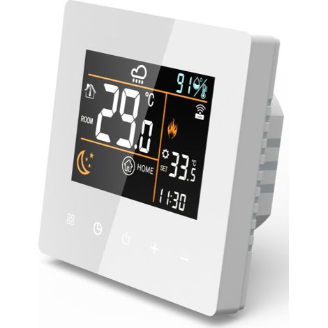 Intelligenter Thermostat Für 25-a-elektroheizkörper – Programmierbar – Touch-bedienung – Energiesparende Konstanttemperatur – 3 M Sensorkabel