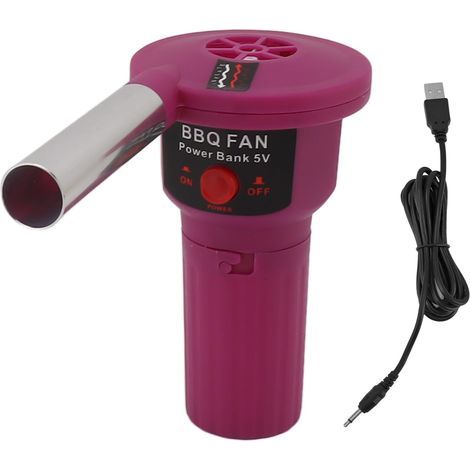 Tragbarer Elektrischer 5v-feuerlüfter Für Grills Mit Usb-kabel, Mini-wiederaufladbarer Holzkohle-lüfter Für Outdoor-camping, Wandern, Picknicks Und Grillabende
