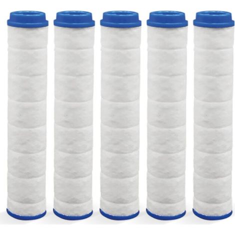 5er-pack Filterkartuschen Für Duschköpfe – Savewater Deluxe – Venteo – Austauschbare Kartuschen – Kompatibel Mit Duschköpfen – Partikelfiltrationssystem