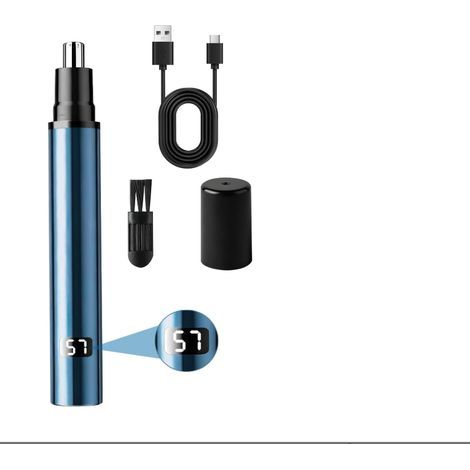 Nasenhaartrimmer, Nasen- Und Ohrhaartrimmer, Usb-aufladbar, Lcd-bildschirm, Schmerzfreier Ohrhaarrasierer, Nasenrasierer Für Männer Und Frauen