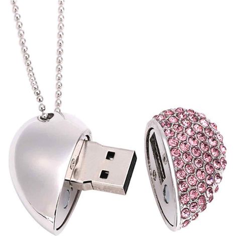 Usb-stick In Herzform – 64 Gb – Usb 2.0 – Kompatibel Mit Windows, Mac Und Linux – 1 Stück