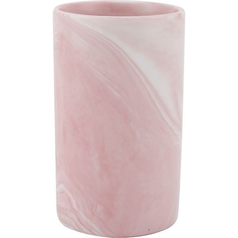 Keramikbecher In Marmoroptik – Badezimmer, Büro, Küche – Halter Für Zahnbürste, Zahnpasta Und Make-up-pinsel – 1 Stück