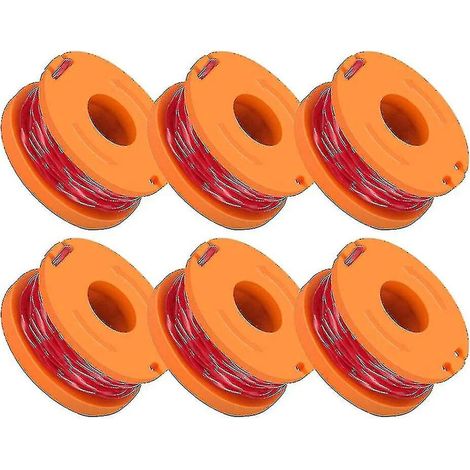 Trimmerfadenspule – 4,1 X 1,8 Cm – Polyamid Abs – Rot – Für Rasenmäher – 6 Stück