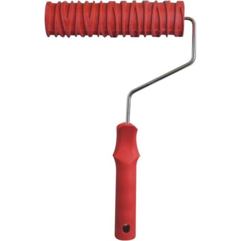 Strukturierte Gummiwalze – 18 Cm – Maserungsmuster – Für Putz, Lack, Kreidefarbe – Für Wände, Decken Und Möbel – 1 Stück