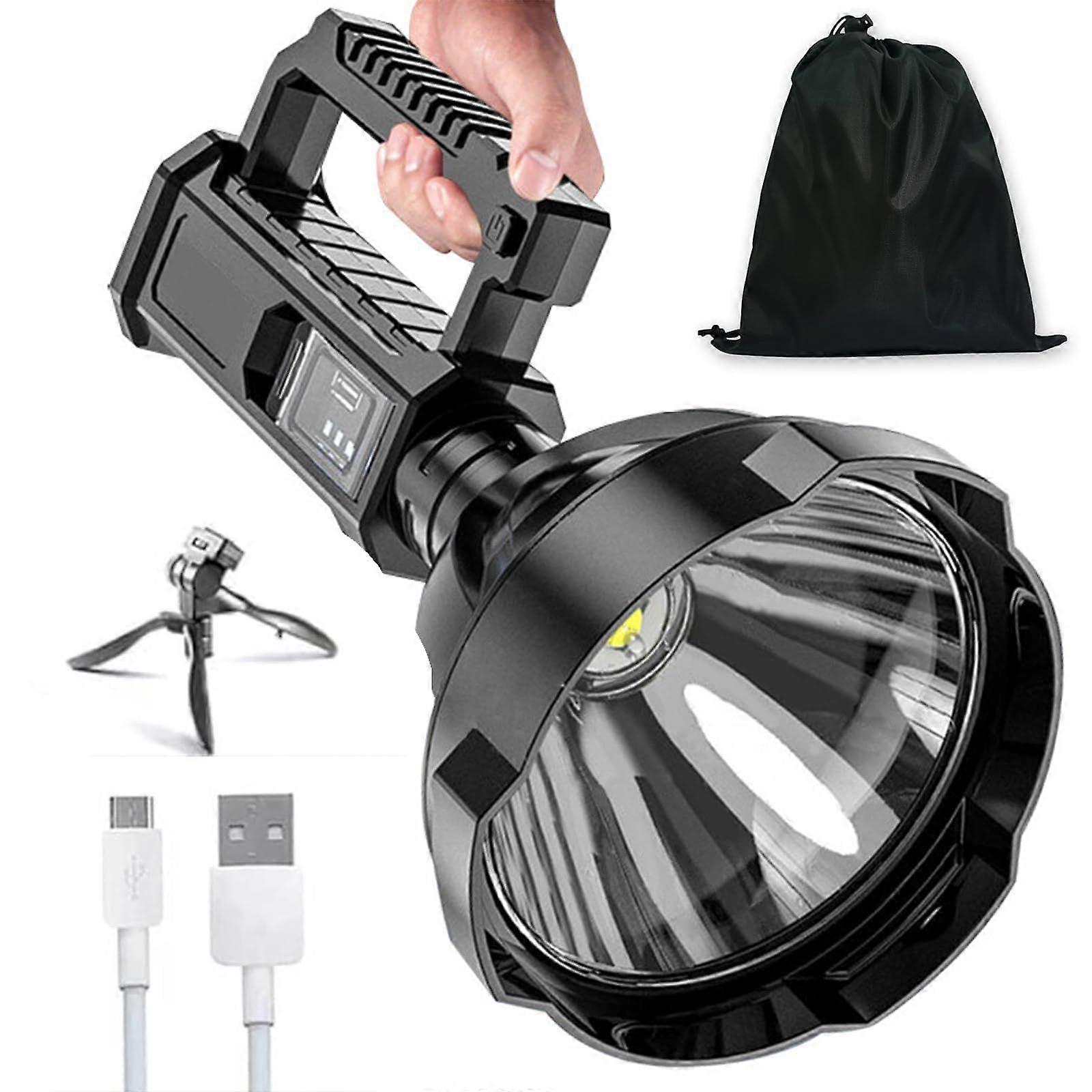 Wiederaufladbare Taschenlampe Mit 200.000 Lumen, Taschenlampe Mit 200.000 Lumen, Die Leistungsstärkste Taschenlampe, Die Leistungsstärkste Taschenlampe Der Welt, Taschenlampe Mit 200.000 Lumen (große