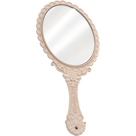 Handspiegel – Oval – 12 Cm × 9 Cm – Schwarzer Kunststoffrahmen – Für Make-up Und Reisen – 1 Stück