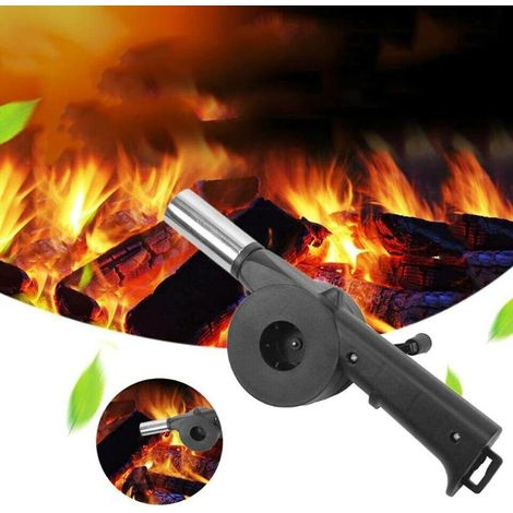 Grillblasbalg – Tragbarer, Manueller Abs-luftbalg Mit Metalldüse – Für Grillabende, Feuerstellen Und Camping – 1 Stück
