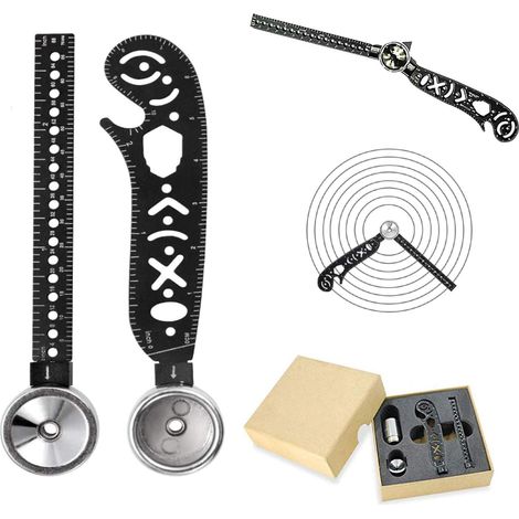 Multifunktionaler Winkelmesser Und Zirkel – Magnetisches Lineal Mit Integrierter Kurvenfunktion – Für Technische Zeichenblöcke – Taschenformat – 1 Stück