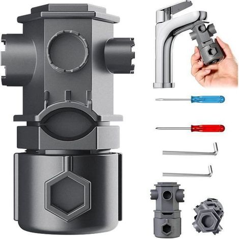 Klvgtifs Pu - 16-in-1 Multifunktions-armaturenschlüssel-set, Breites Sortiment An Bad- Und Küchenarmaturen