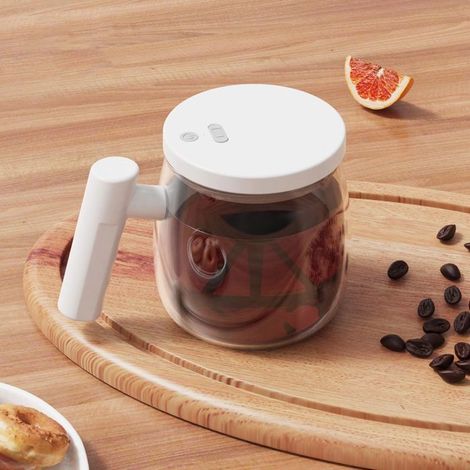 Klvgtifs Pu - 400ml Elektrischer Mixer, Schnell Und Leicht, Usb-aufladbar, Ideal Für Büro, Zuhause Und Studentenwohnheime (weiß)