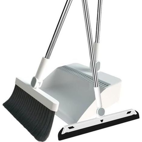 Klvgtifs Pu – Besen- Und Kehrschaufel-set, Kehrschaufel Und Bürste Mit Langem Stiel, Für Die Reinigung Von Haus, Küche Und Büro