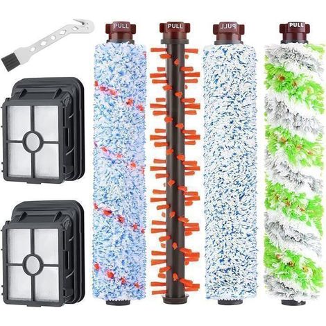 Klvgtifs Pu – 7-teiliges Ersatzteilset Für Bissell Crosswave 2225, 1866, 2052, 1713 Und 1785 Serie, 4 Walzenbürsten, 3 Filter, 1 Kleine Bürste