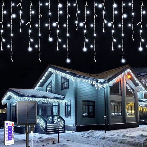 Klvgtifs Pu – Solarbetriebene Lichterkette Für Den Außenbereich, 10 M, 300 Leds, Mit Fernbedienung, 8 Modi, Wasserdicht, Für Kaltes Wetter Geeignet