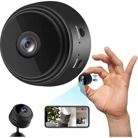 Klvgtifs Pu – Mini-1080p-wlan-überwachungskamera, Schwarz, Mit Bewegungserkennung Und Nachtsicht