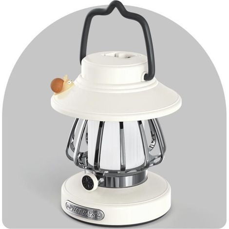 Klvgtifs Pu – Tragbare Hänge-nachtlampe, Schneckendesign, Usb-aufladbar, Touch-steuerung, Weißes Pvc-material