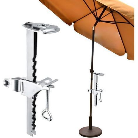 Sonnenschirm-/geländerhalterung – Metall – Für Rohre Mit 25–32 Mm Durchmesser – Maximale Wandstärke 190 Mm – Bohrfreie Montage – 1 Stück