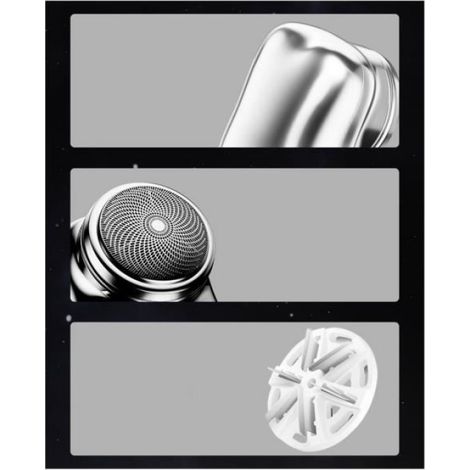 Elektrorasierer – 6600 U/min – Ipx7 Wasserdicht – Nass- Und Trockenrasur – Kompakte Abmessungen (4,5 X 4,7 X 5 Cm) – Aluminium – Grün – 1 Stück
