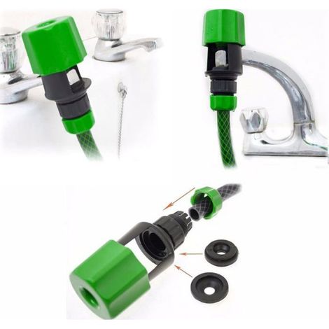 Universeller Wasserhahnanschluss – Gartenschlauchadapter – Schnellanschluss Für Küche Und Bad – Höhenverstellbar 107–130 Mm – Schlauchdurchmesser 12–20 Mm – 1 Stück