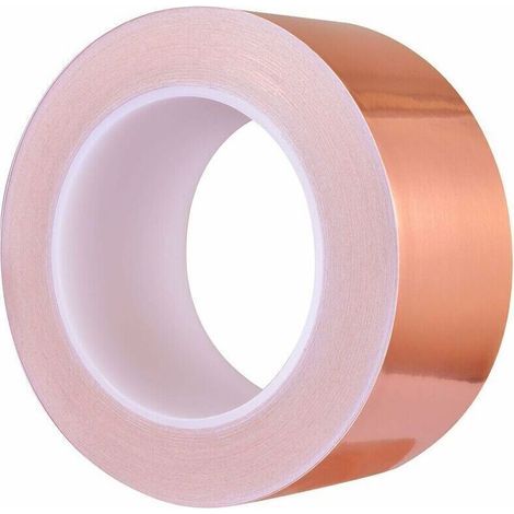 Klebeband Aus Reinem Kupfer, 30 M × 50 Mm – Emi/emv-abschirmung, Elektrische Reparaturen, Bastelarbeiten & Schutz Vor Schnecken.