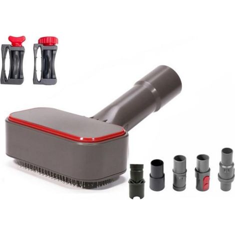 Tierhaarbürste – Kompatibel Mit Beutellosen Staubsaugern – 5 Universaladapter – 2 Auslösesperren – 1 Stück