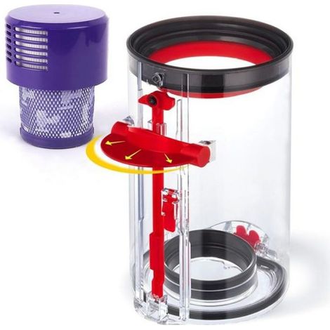 Staubbehälter – Für Dyson V10 Und Sv12 Staubsauger – Erweitertes Fassungsvermögen – 19,6 X 11,5 Cm – 1 Stück