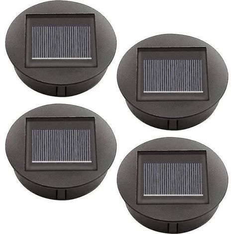 Solarlampe – Durchmesser 8 Cm – Akkulaufzeit 6 Bis 12 Stunden – Wasserdicht (ip44) – Für Den Außenbereich – 4er-pack