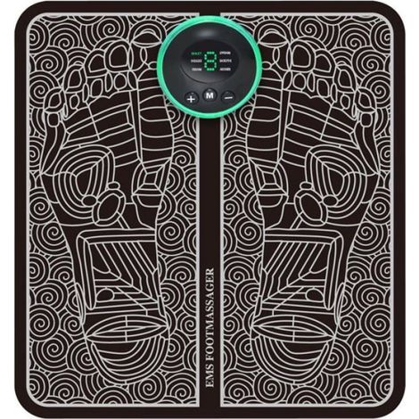 Tens/ems-fußmassagegerät – Durchblutungsfördernd – 3 Programme, 6 Stufen – Usb-aufladbar – Für Erwachsene – 1 Stück
