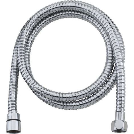 Duschschlauch – Verchromter Edelstahl, Doppel-stecksystem – 2 Meter – Nf-zertifiziert – 10 Jahre Garantie