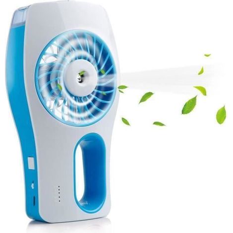 Mini-ventilator Mit Sprühfunktion – Usb-aufladbar – Bis Zu 7 Stunden Akkulaufzeit
