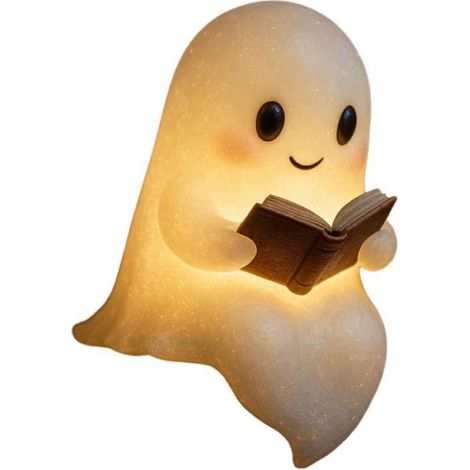 Geisterbuch-nachtlicht – Sanfte Led-lampe – Halloween-dekoration Und Leseecke – 1 Stück