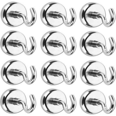 Magnetische Haken Mit Neodym-magneten. Extrem Starke Haftung, Geeignet Für Küchen, Badezimmer, Schlafzimmer, Garagen, Schränke Und Andere Orte.