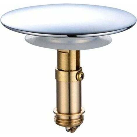 66-mm-pop-up-ablaufgarnitur Mit Klick-klack-mechanismus Für Waschbecken – Massives Messing Mit Chrombeschichtung, Polierte Oberfläche, Geeignet Für Bad Und Küche