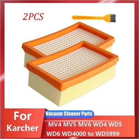 Hepa-filter – Für Kärcher Staubsauger Mv4, Mv5, Mv6, Wd4, Wd5, Wd6, Wd5p, Wd6p – Kompatibel Mit Modell 2.863 005.0 – 2 Stück