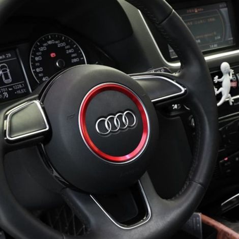 Dekorativer Lenkradring – Selbstklebend – 38 Mm Durchmesser – Audi-kompatibel Zur Individuellen Gestaltung Des Fahrzeuginnenraums – 1 Stück