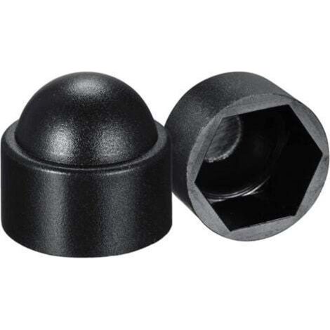 Schutzkappe Für M8-muttern (13-mm-schlüsselweite) – 100 Stück Aus Schwarzem Kunststoff