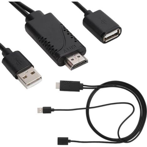 Usb-buchse Auf Hdmi-stecker-adapter – 1080p – Kompatibel Mit Iphone Und Android – Plug & Play – 1 Stück