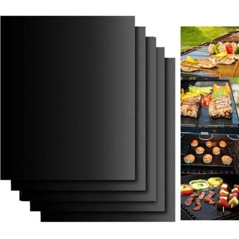 Grillmatte – Fiberglas – 44 X 30 Cm – Für Grillabende – 5er-pack