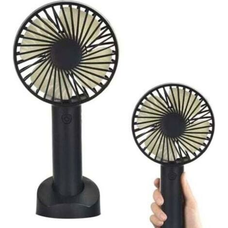 Usb-ventilator, Leiser Mini-usb-ventilator Mit Standfuß, Wiederaufladbarer Tragbarer Ventilator, Geeignet Für Den Schreibtisch.