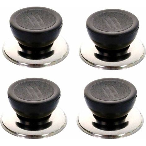 Topfdeckelgriff – 4-teiliges Set – Aus Edelstahl Und Polypropylen – Einfache Montage