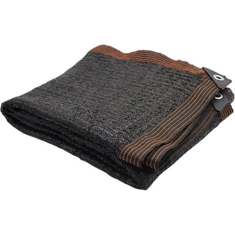 Sonnensegel – Sonnenschutznetz Aus Hochdichtem Pe Mit Edelstahlringen – 300 X 200 Cm – Schwarz